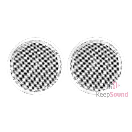 Caixa de Som de Embutir 55W 6 Polegadas (Par) (Arandela Coaxial Redonda) 2AR059068 - ORION