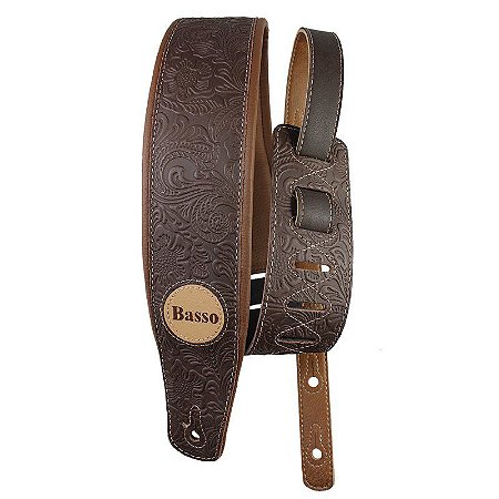 Correia Para Instrumentos VT SL 82 FLORAL MARROM - BASSO