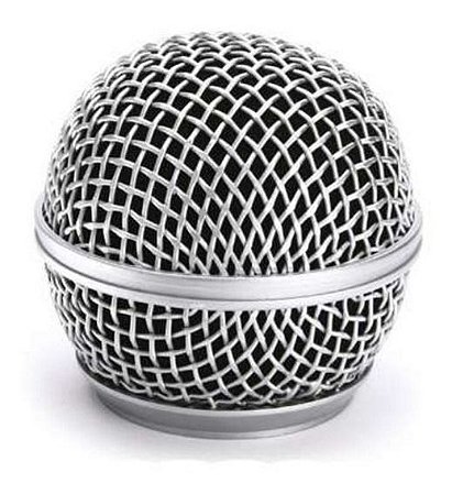 Globo Para Microfones Prateado SAS58 - SANTO ANGELO