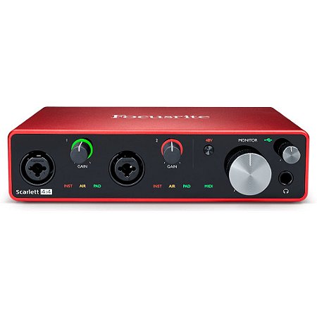 Interface de Áudio 4 Entradas 4 Saídas 4i4 (3ª Geração) - FOCUSRITE