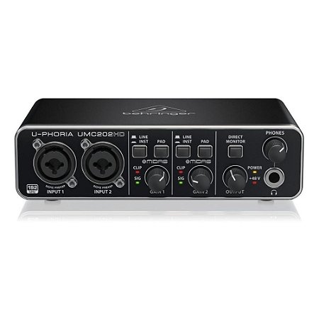 Interface De Áudio Behringer U-Phoria UMC 202HD - BEHRINGER