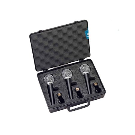 Kit 3 Microfones de mão dinâmico R21S - SAMSON