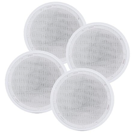 Kit 2 Pares - Arandela 55W Redonda Branca 8R 6P - Orion LESON