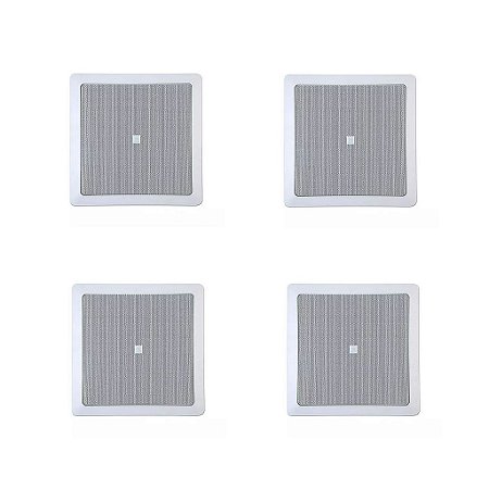 Kit 4 Arandela Coaxial Quadrada 25W 6 Polegadas 6CO1Q - JBL