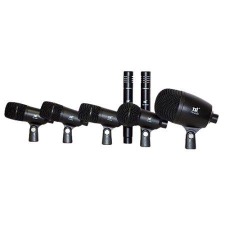 Kit Com 7 Microfones Para Bateria Com Maleta DSM7 - TSI