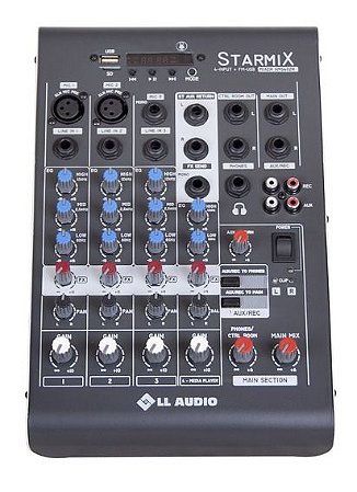 Mesa De Som 4 Canais STARMIX XMS402R - LL AUDIO