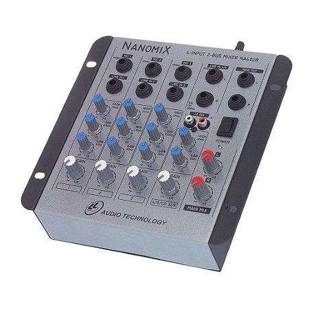 Mesa de Som Analógica 4 canais NANOMIX NA402R - LL AUDIO