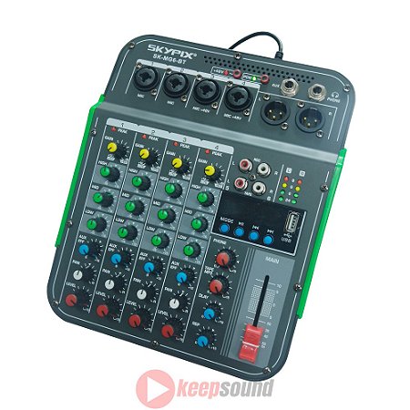 Mesa de Som Analógica 4 Canais SK-MG6-BT - SKYPIX