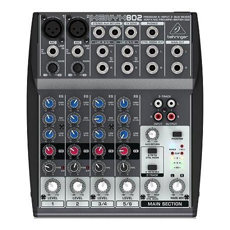 Mesa de Som Behringer Xenyx 802 Mixer - Behringer