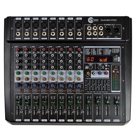 Mesa De Som CMX8C PRO Com 8 Canais - CUSTOM SOUND