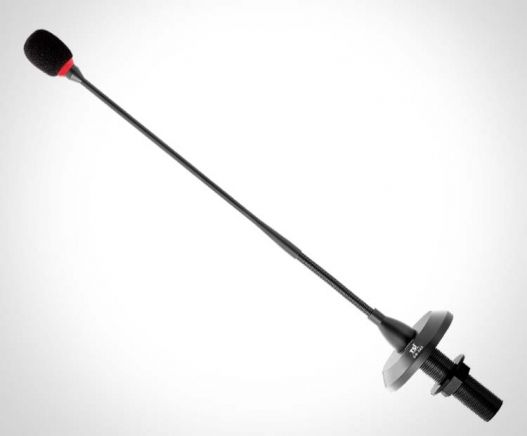 Microfone De Mesa Gooseneck 45 Centímetros Preto GN-945 TSI