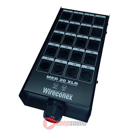 Painel de 20 Vias Para Medusa Sem Conectores MED2 20 1S - WIRECONEX
