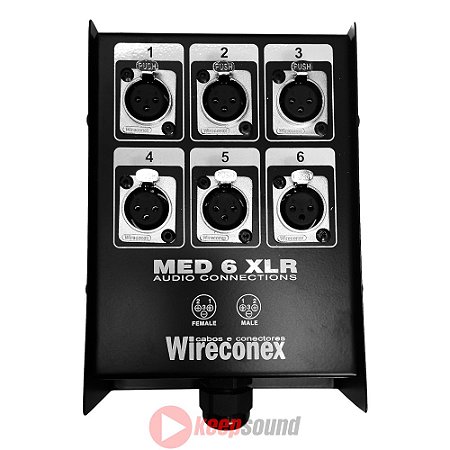 Painel de 6 Vias Para Medusa Com Conectores MED2 06 1SNCC - WIRECONEX
