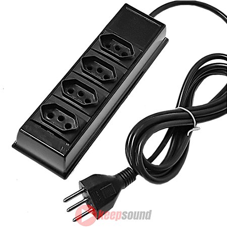 Régua de Energia 4 Tomadas 10A 5m RTP4 - TRANSCOLOR