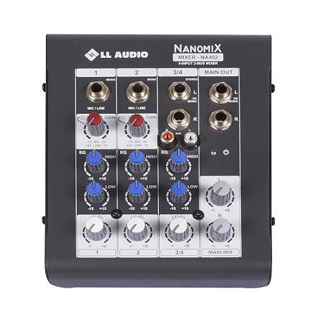 Mesa de Som Analógica 4 Canais NA402 - LL AUDIO
