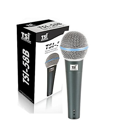 Microfone Profissional Dinâmico 58-B - TSI