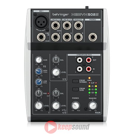 Mesa de Som Analógica 5 Canais XENYX 502S - BEHRINGER