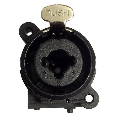 Conector XLR / P10 Combo Painel XLR COMBO - SANTO ANGELO