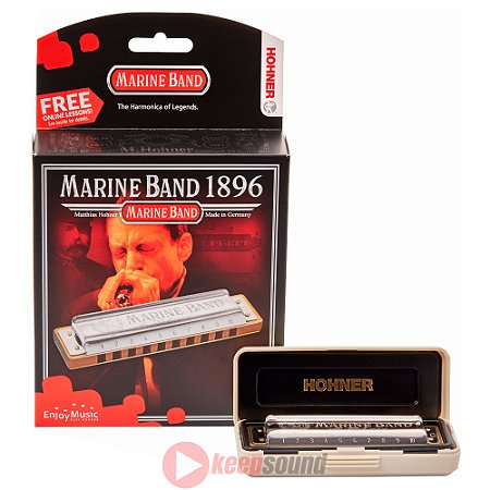 Gaita Diatônica Em Mi(E) MARINE BAND 1896 E - HOHNER