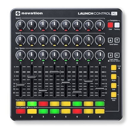 Controlador 24 Knobs e 8 Faders LAUNCH CONTROL XL - NOVATION