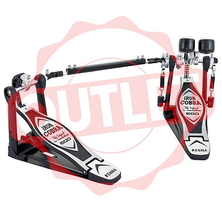 OUTLET - Pedal Duplo de Bateria IRON COBRA HP600DTW - TAMA