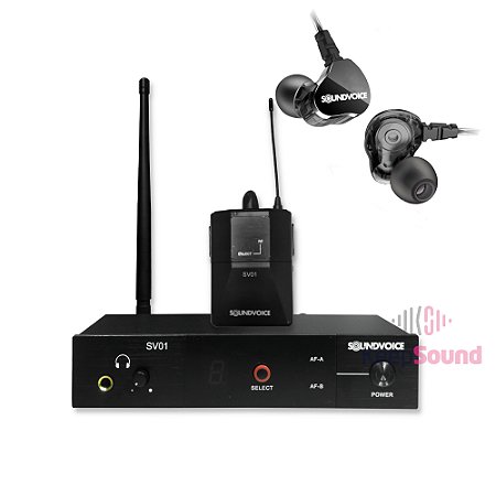 Monitor de Fone Pessoal Sem Fio SV01 - SOUNDVOICE
