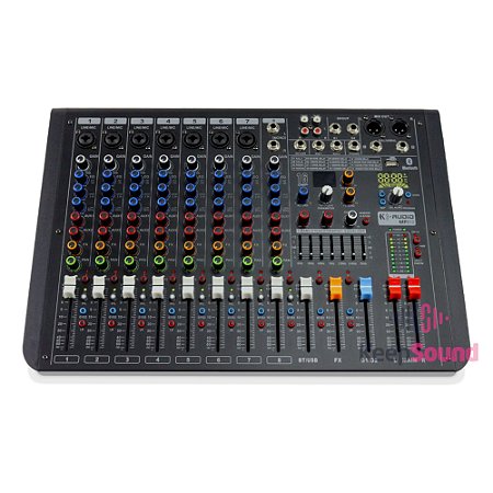 Mesa de Som 8 Canais MP810 - K-AUDIO