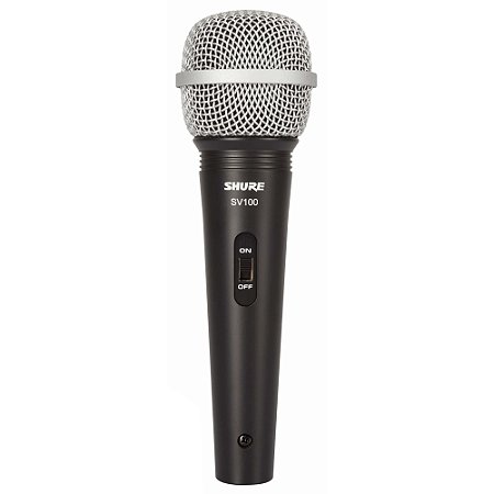 Microfone Profissional Dinâmico Sv 100 - Shure