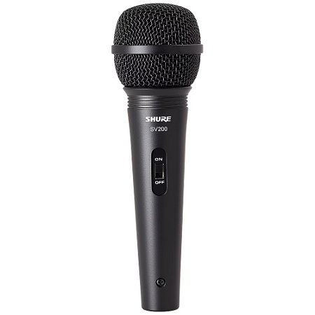 Microfone Profissional Dinâmico Sv 200-w - Shure