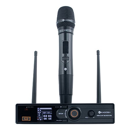 Microfone Profissional De Mão Sem Fio K501m - Kadosh