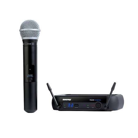 Microfone Profissional De Mão Sem Fio Pgxd24/pg58 X8 - Shure