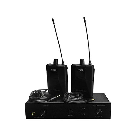 Retorno De Palco Duplo Sem Fio Sv-01d - Soundvoice