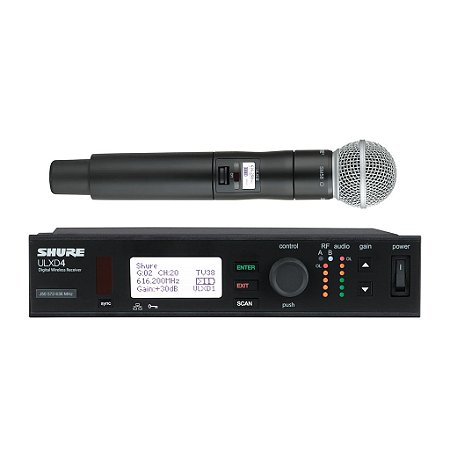 Microfone De Mão Sem Fio Ulxd24/sm58-j50 - Shure