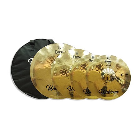 Kit De Pratos De Bateria Bursa Bur-141620/b – Waldman