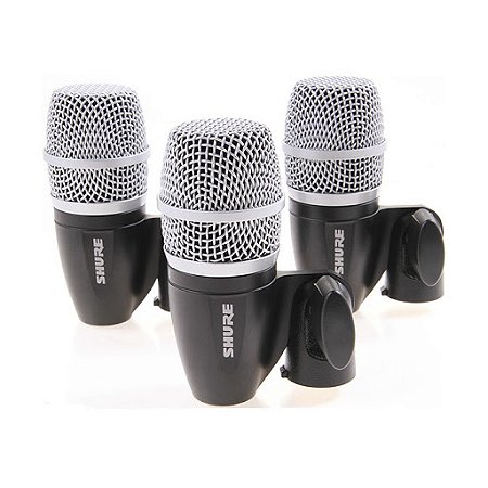 KIT Microfone Para Bateria SHURE Profissional PGDMK4-XLR