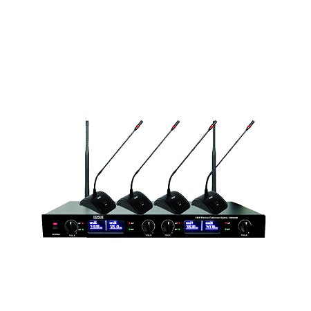 4 Microfones Sem Fio CSR UHF Gooseneck 840B