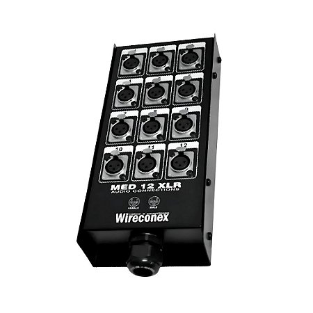 Painel 12 Vias p/ Medusa c/ Prensa Cabo Wireconex