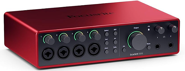 Interface de Audio 4 Geraçao Focusrite 18I16
