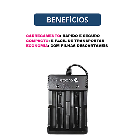 CARREGADOR DE BATERIA KADOSH PARA MIC S/FIO