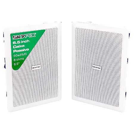 Par Arandela Embutir Retangular 6,5” 60w Sk-arq60 - Skypix