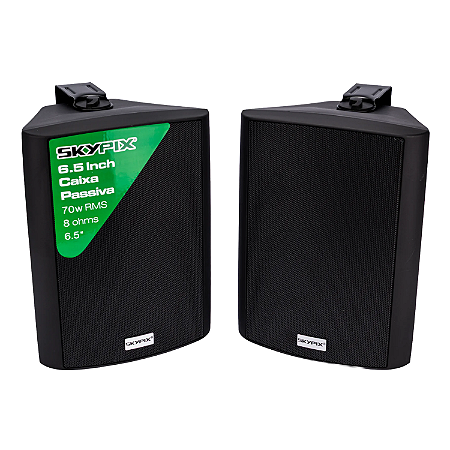 Par Caixa Som Ambiente Amplificada 70w Sk-cp670 - Skypix