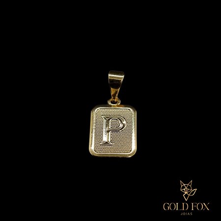 PINGENTE DE LETRA PEQUENO (P) - BANHADO A OURO 18K