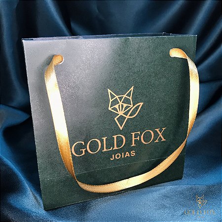 SACOLINHA DE PRESENTE GOLD FOX JOIAS (12X12 CM)