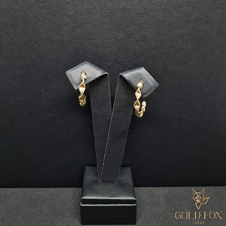BRINCO ARGOLA (M) - BANHADO A OURO 18K