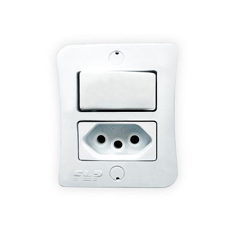 1 interruptor sobrepor paraleo + tomada 20A