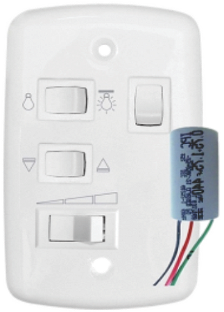 controle para ventilador  com capacitor 2 lâmpadas