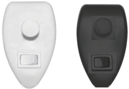 controle ventilador sobrepor preto ou branco