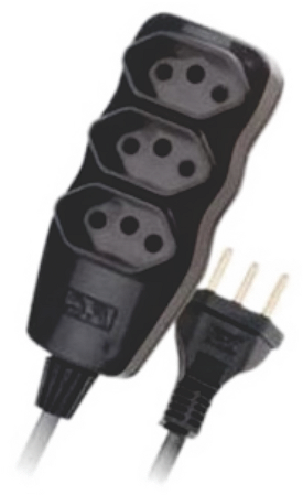 extensão elétrica 2p+t 10m