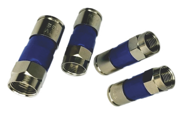conector prensa para cabos de tv rg6 pct c/10
