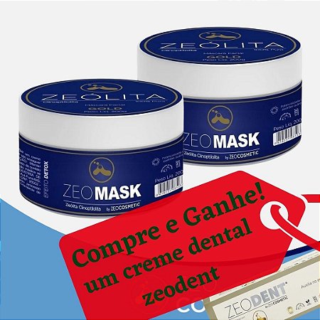 Kit Detox Premium - 2 Zeomask Gold + Brinde Zeodent